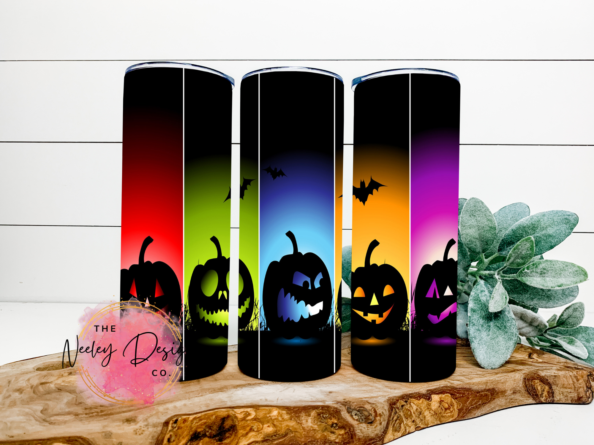 Colorful Pumpkins Stainless Steel Tumbler