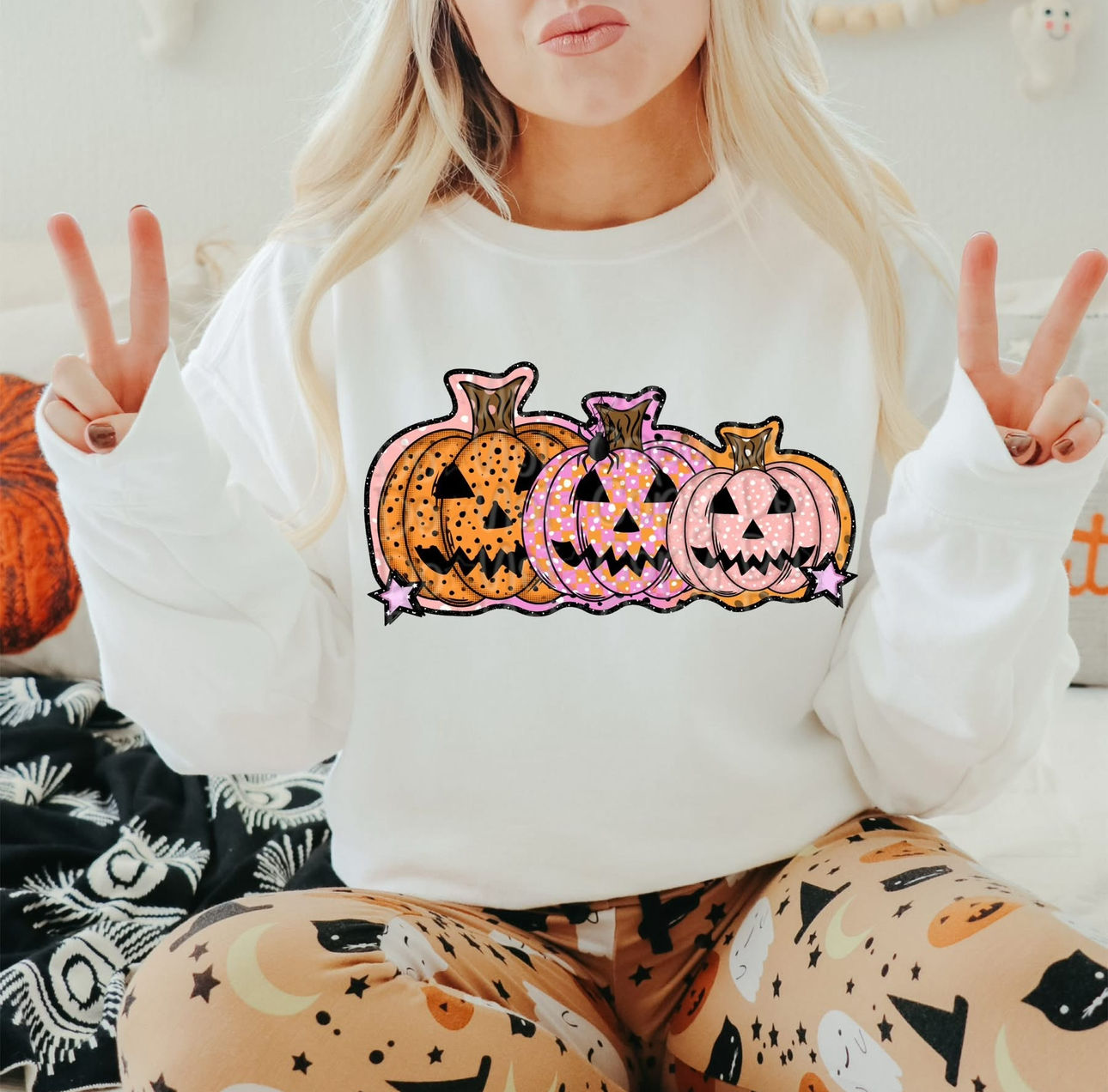 Polka Dot Pumpkin Trio
