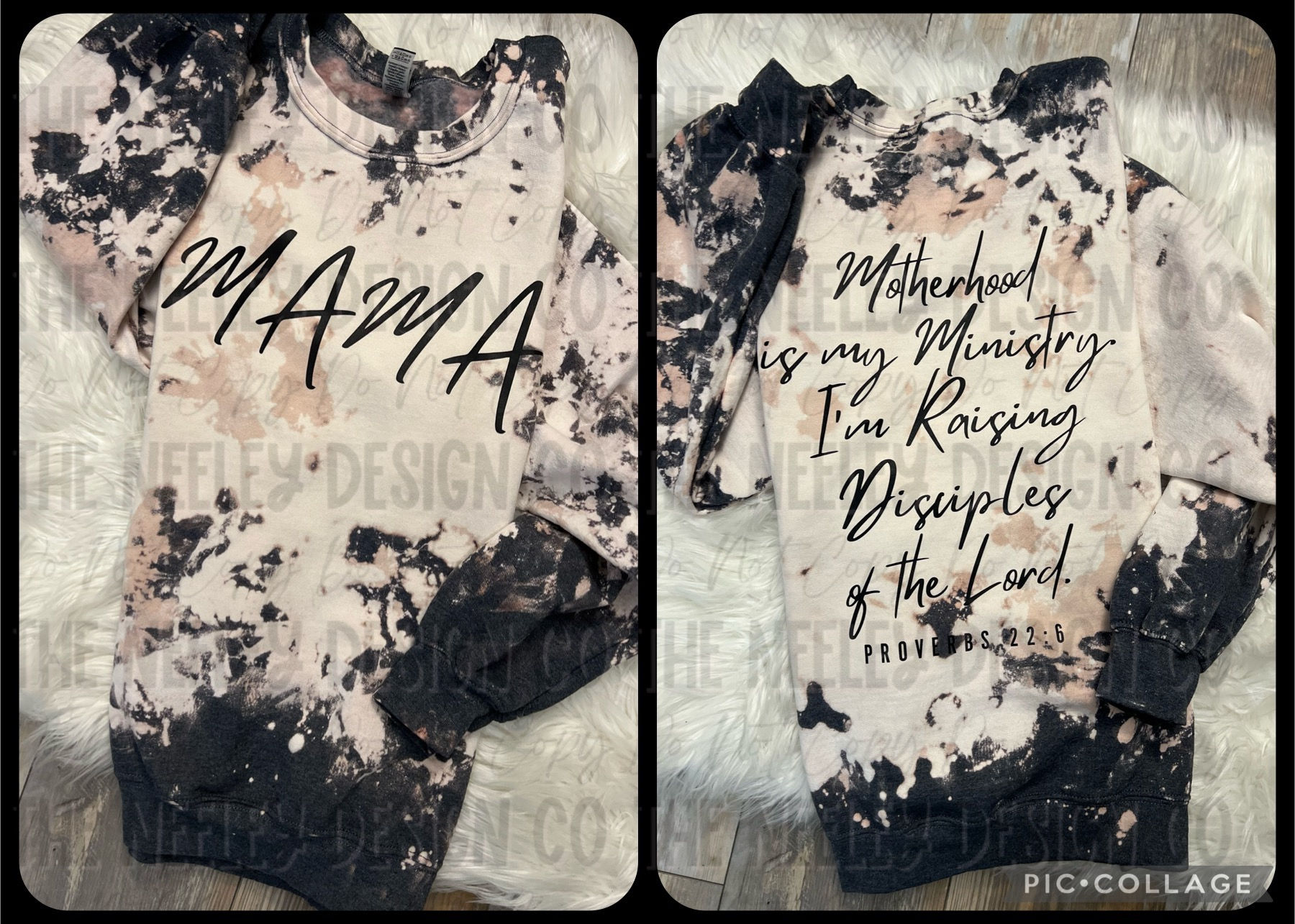 Mama - Motherhood Is My Ministry - Bleached Sweatshirt