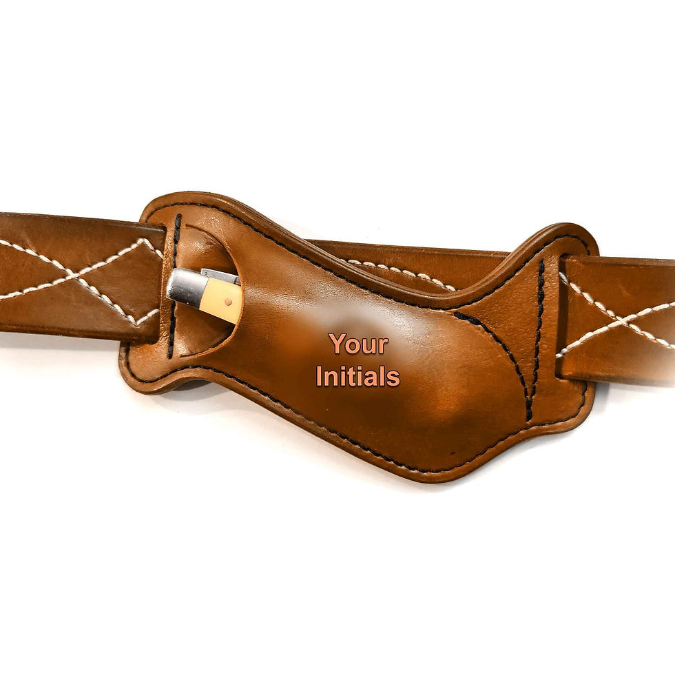 Horizontal Leather Sheath Personalized Tooled Leather For Folding P