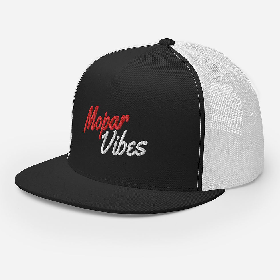 Thumbnail: MoparVibes Trucker Hat Black&White  