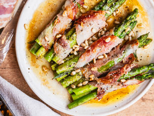 Pancetta-Wrapped Asparagus Bundles