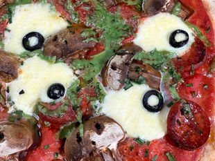 Spooky Pepperoni Pizza