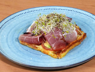 Prociutto Breakfast Waffle