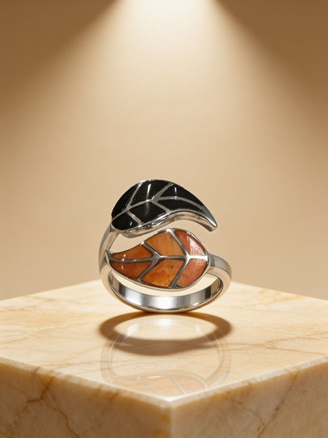 Sunset Coca Leaf Ring