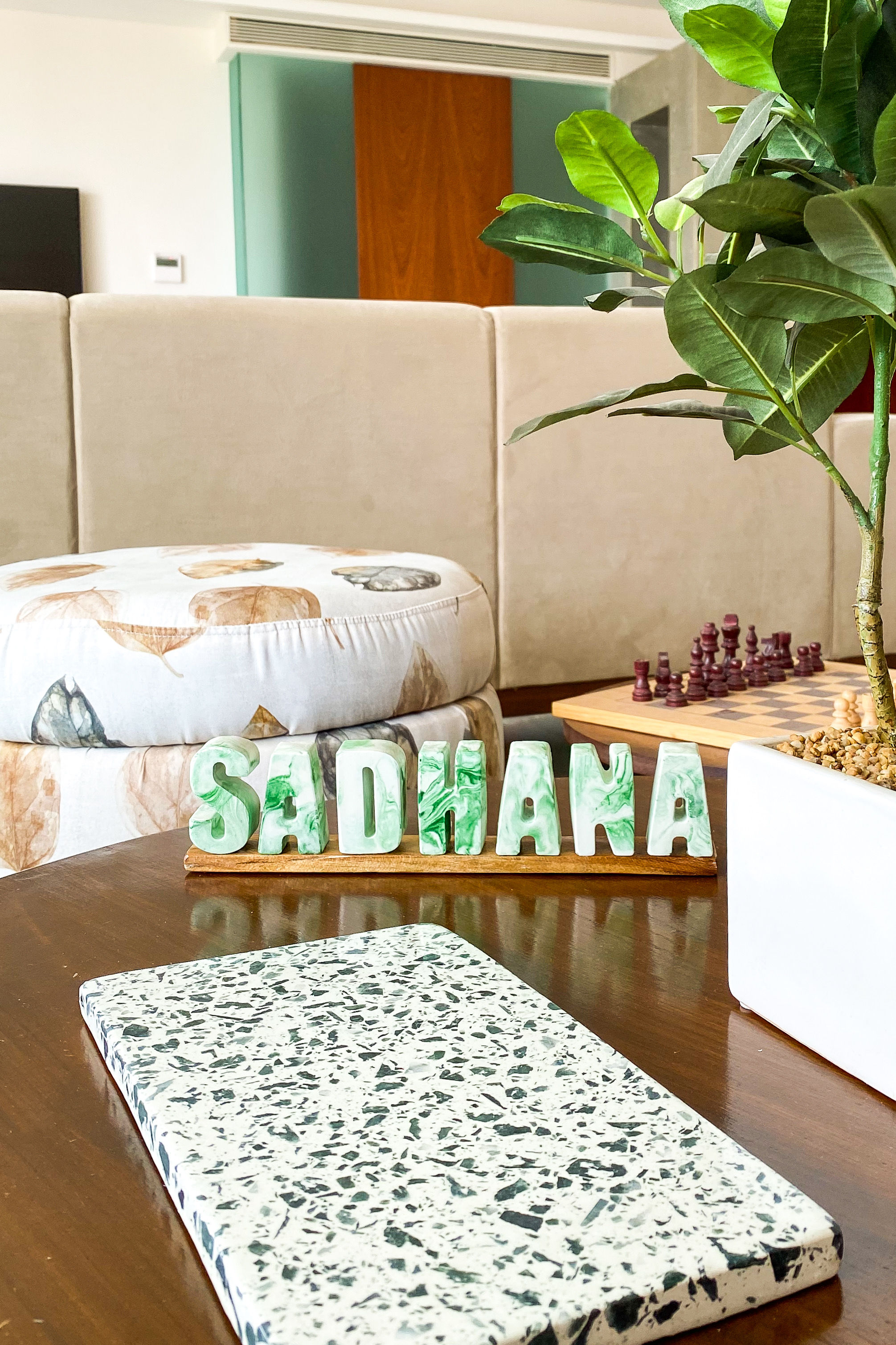 Spell It Yourself (with solid wood base)