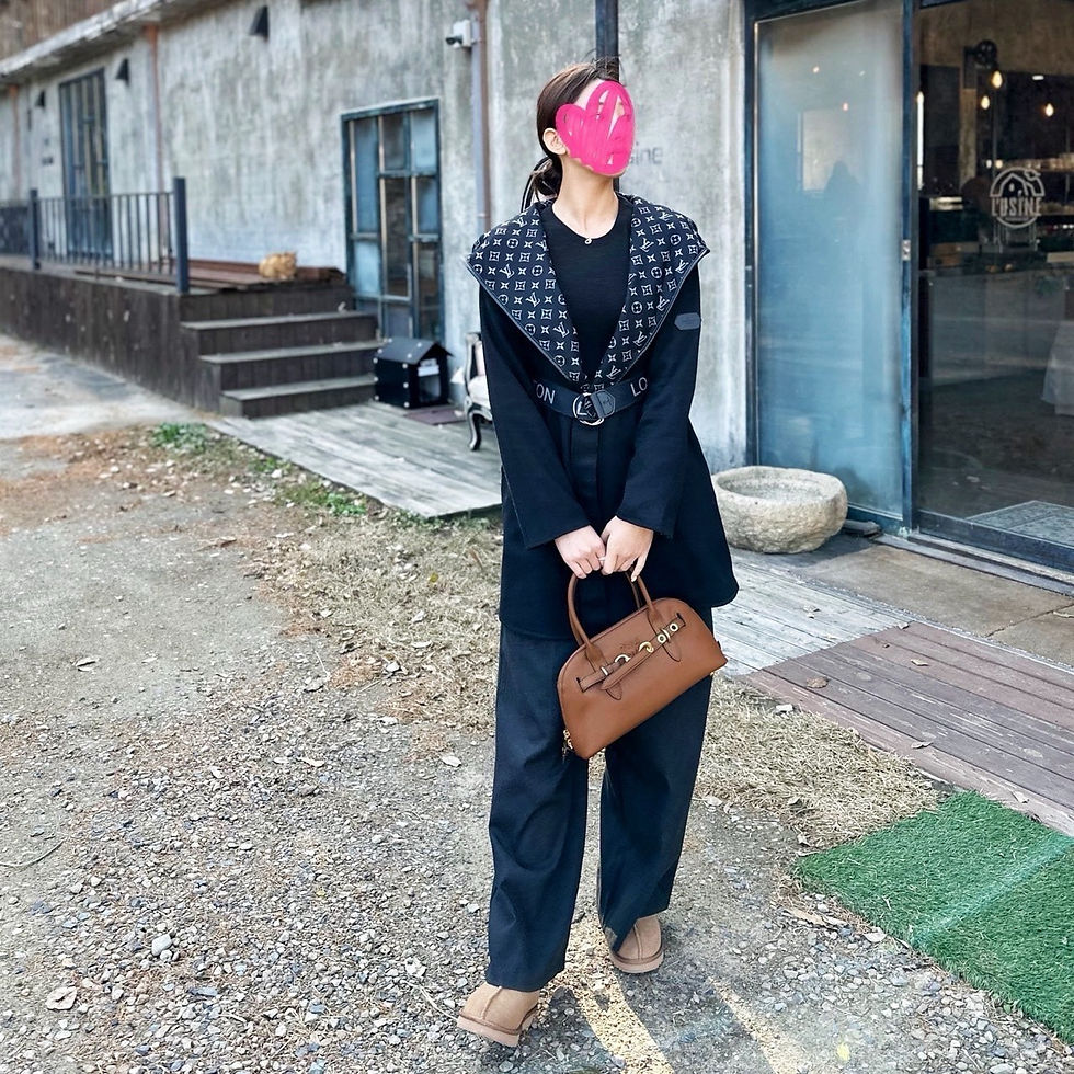 섬네일: 루이비통 벨티드 쇼트 랩 피코트