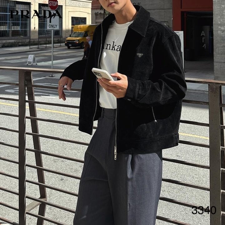 섬네일: 프라다 스웨이드 자켓