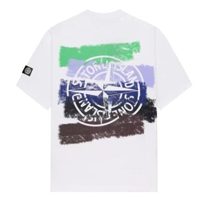 스톤아일랜드 백페인팅 반팔티