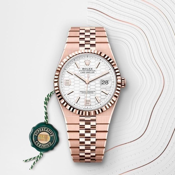 섬네일: 롤렉스 랜드 드웰러 40mm 로즈골드