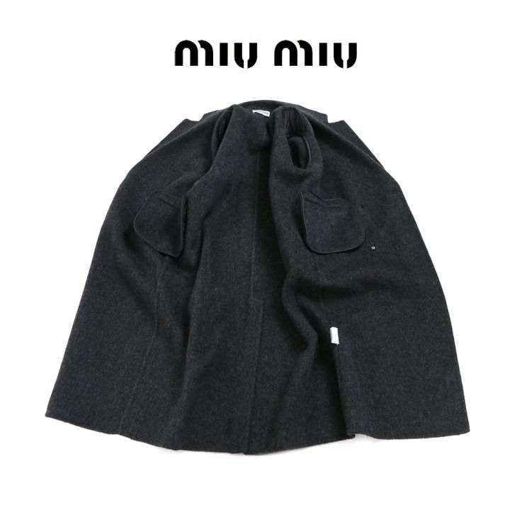 섬네일: 미우미우 25FW. 더블버튼 캐시미어 핸드메이드 코트