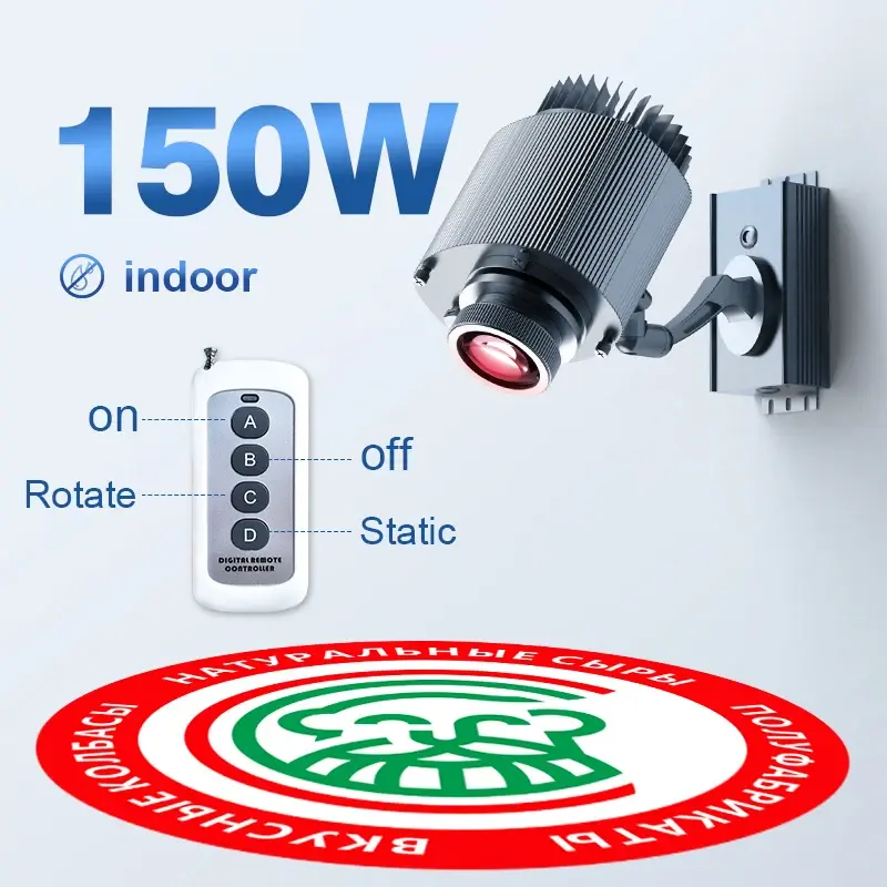 Thumbnail: Custom Avatar Gobo Advertising Outdoor Lights IP67 Waterproof Rotating LED Logo