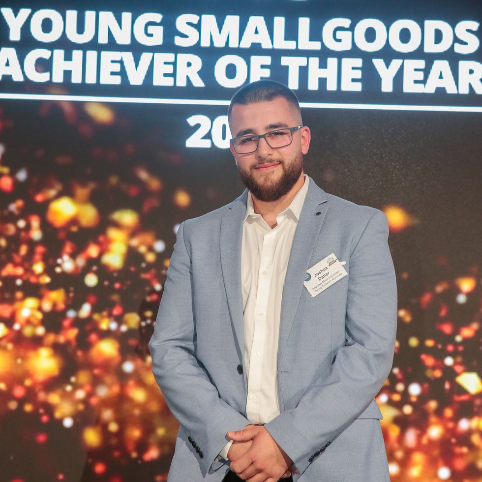 Joshua Daher at the AMIC Young Smallgoods Achiever of the Year 2024