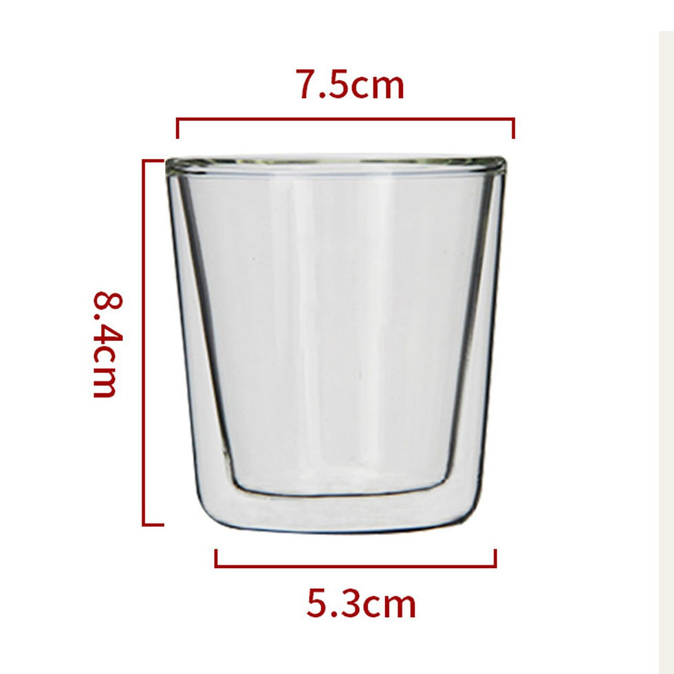 Miniaturbild: Double Walled Clear Heat Resistant Coffee Cups for Latte Espresso Beverage