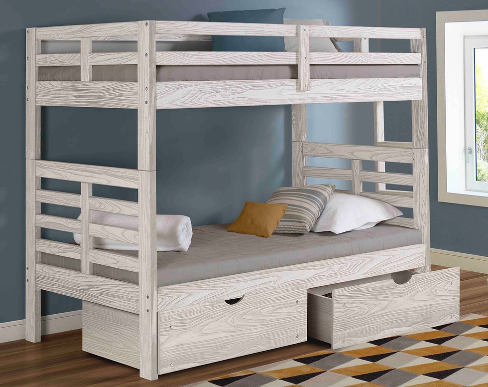 Manchester Bunkbed with Ladder Twin over Twin