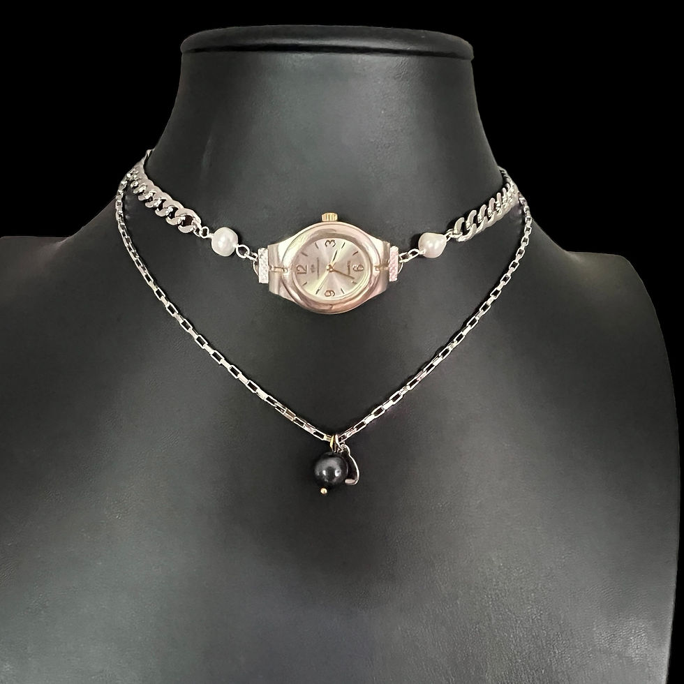 Thumbnail: Vintage Reworked Watch Necklace 