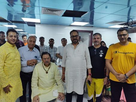 Jitender Kumar Singla at Six Seasons Hotel's Main Kitchen Pooja ceremony.
