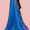 Thumbnail: Narayani Paithani Blue Silk Saree