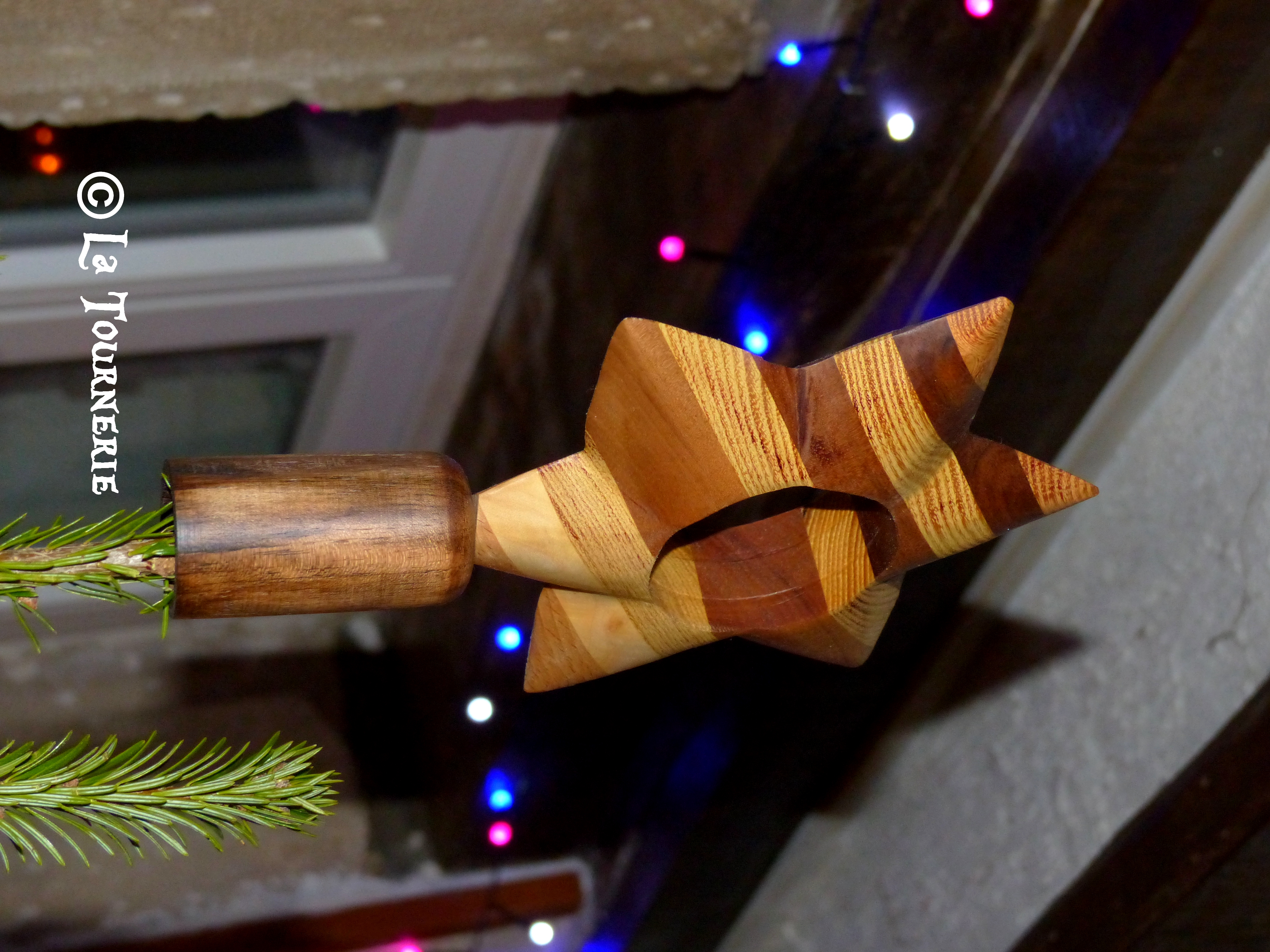 Etoile de Noel en Bois -La Tournerie