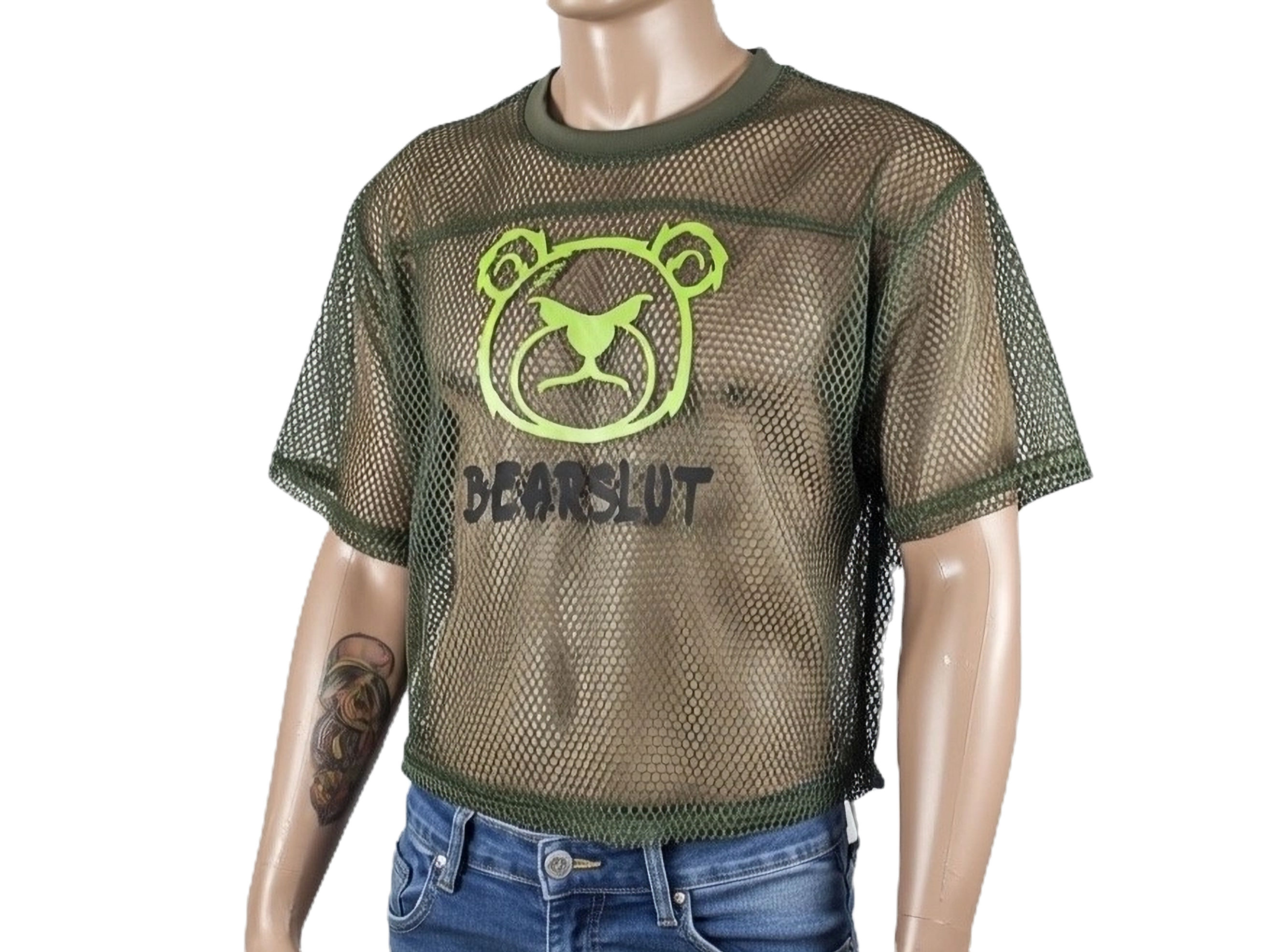 Bearslut Mesh Crop Top
