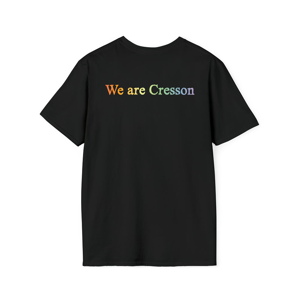 Thumbnail: HAUNTED CRESSON T-SHIRT - UNISEX - BLACK