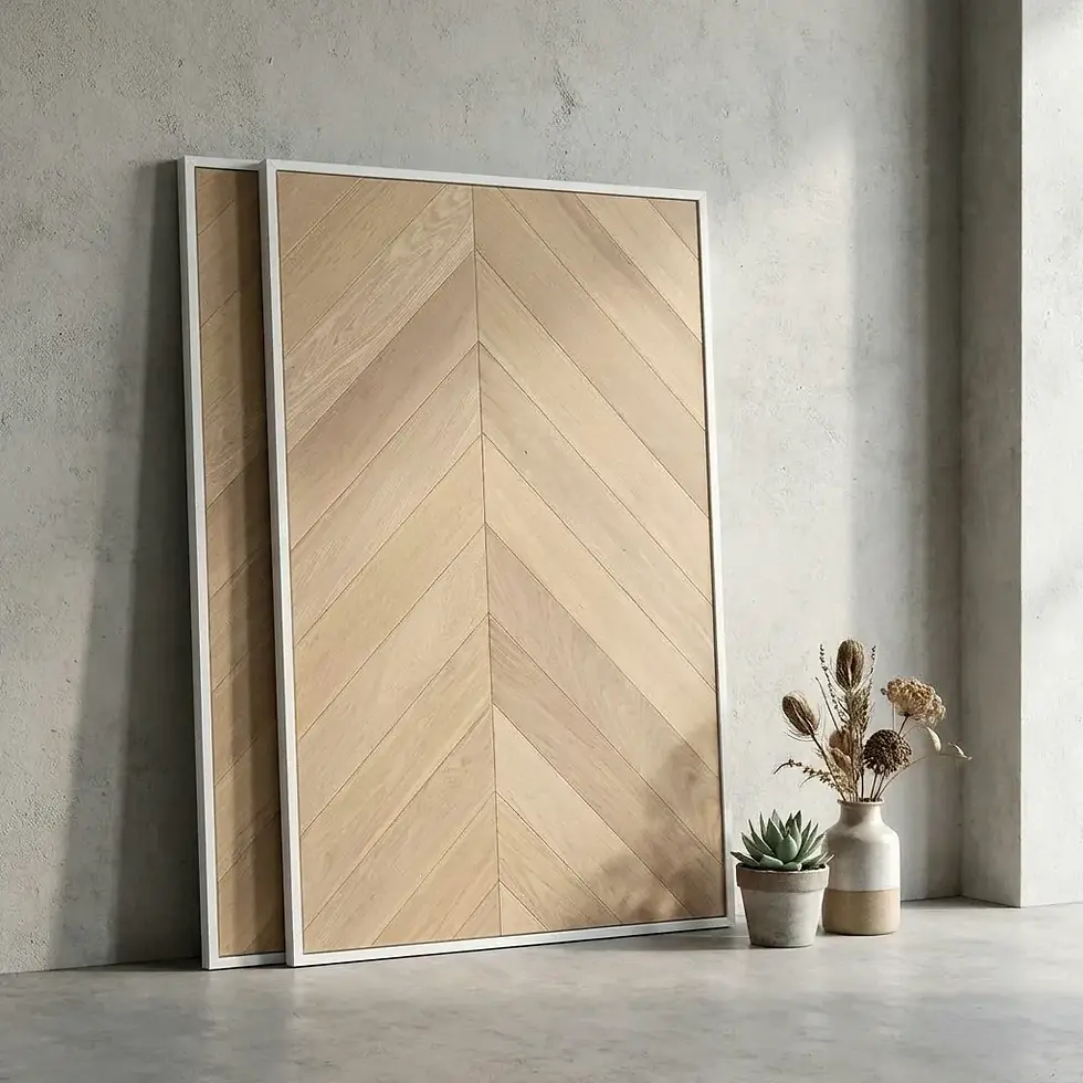 Thumbnail: Blonde Oak - 15mm Chevron Flooring AB Grade | $121m²