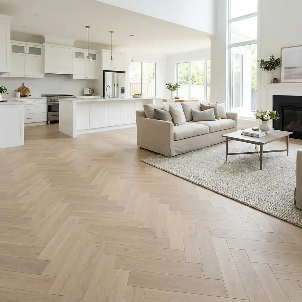 Thumbnail: Whisper Oak - 15mm Herringbone Flooring - AB Grade | $99.95m²