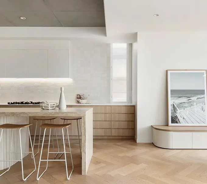 Neutral Oak Herringbone Flooring Matraville