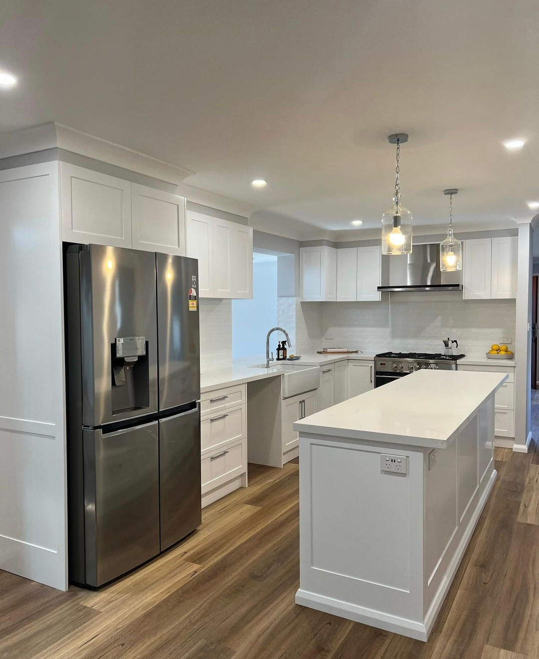 What is hybrid flooring made of?
