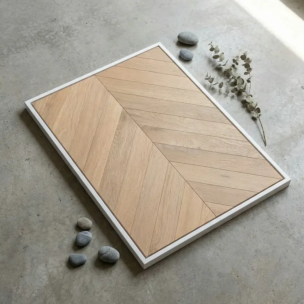 Thumbnail: Barley Oak - 15mm Chevron Flooring AB Grade | $108.9m²