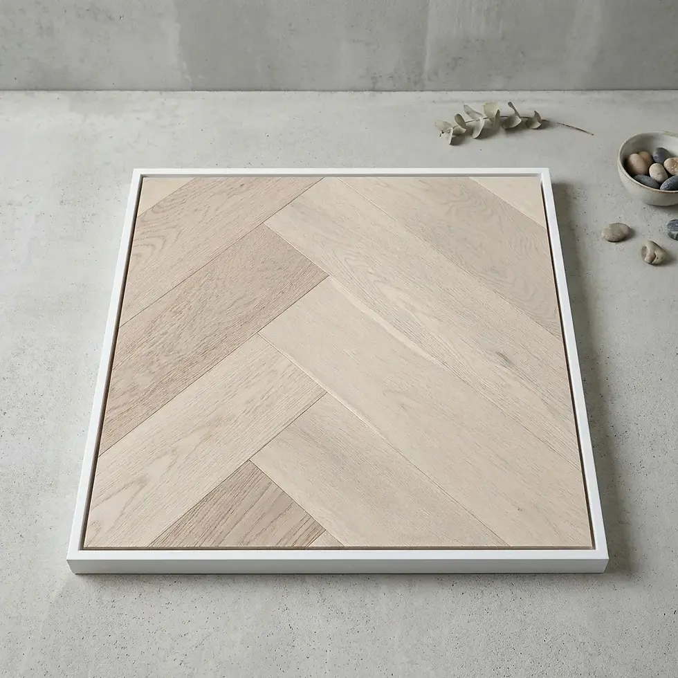 Thumbnail: Raw Oak - 15mm Herringbone Flooring - AB Grade | $89.96m²