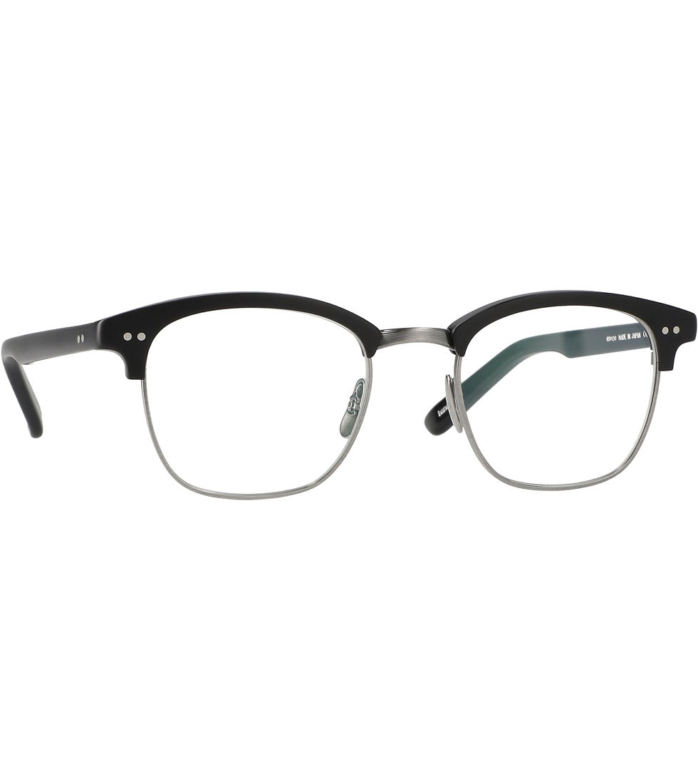 Agenten Retro Brille Modell Kent von Yellows Plus kräfiger Oberrand aus Acetat und Unterrand aus Titan