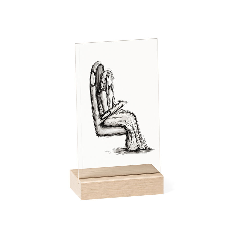 Thumbnail: Elyra Acrylic sketch with Wooden Stand