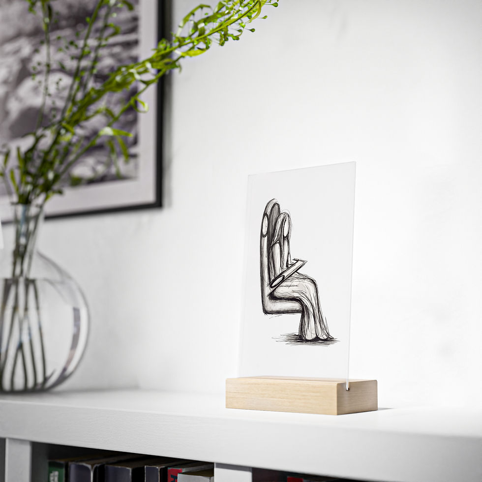 Thumbnail: Elyra Acrylic sketch with Wooden Stand