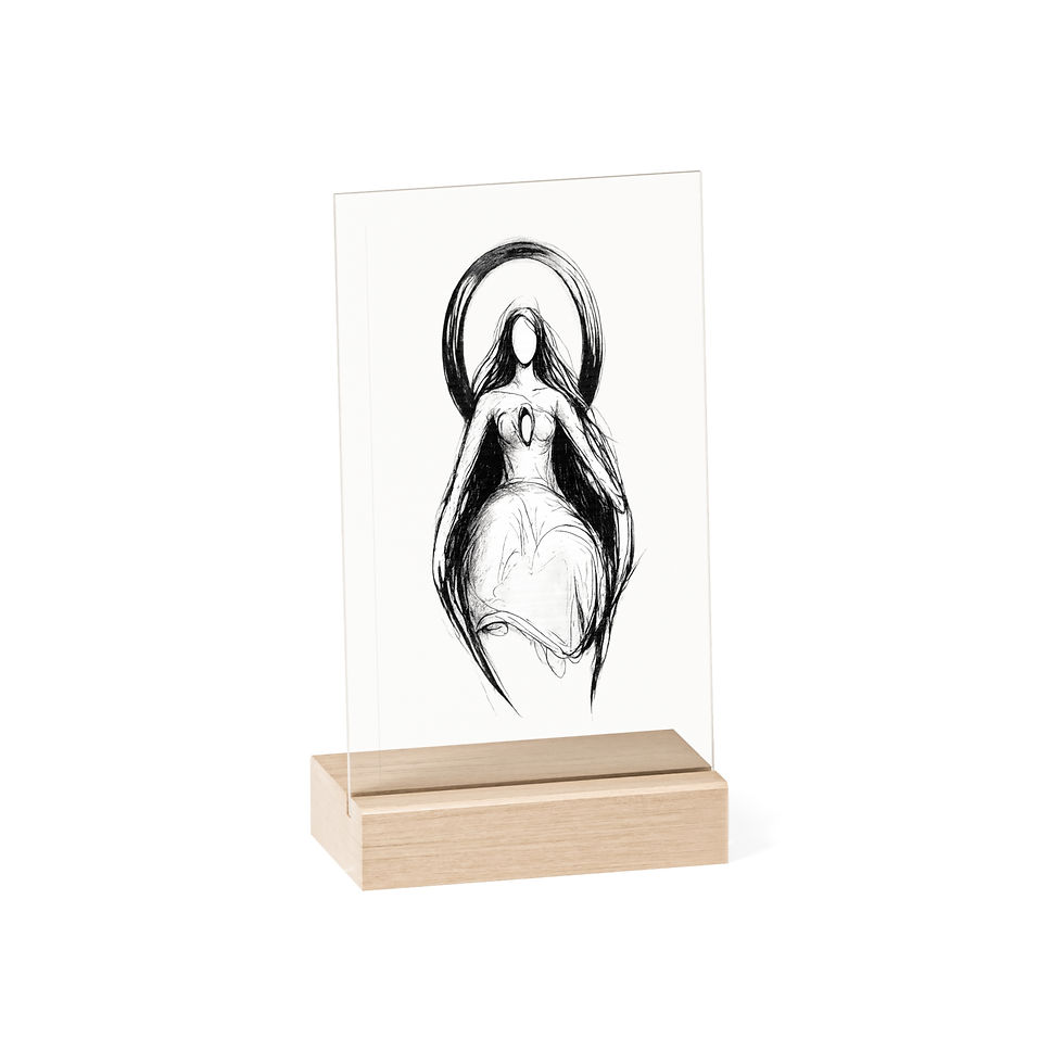 Thumbnail: Recognition Acrylic sketch with Wooden Stand
