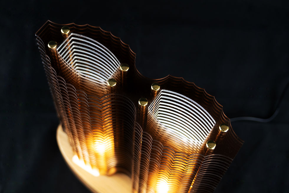 Miniature : Lampe Horizons - Brun fumé