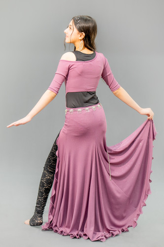 strapless open back dress Amethyst Maxi Gown  Nour Abdul