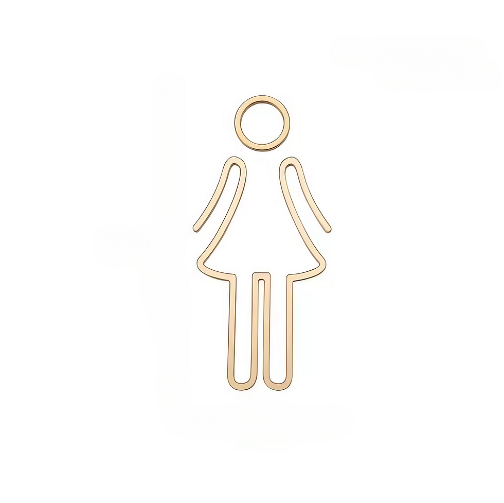 Thumbnail: Designer Aluminum Restroom Sign