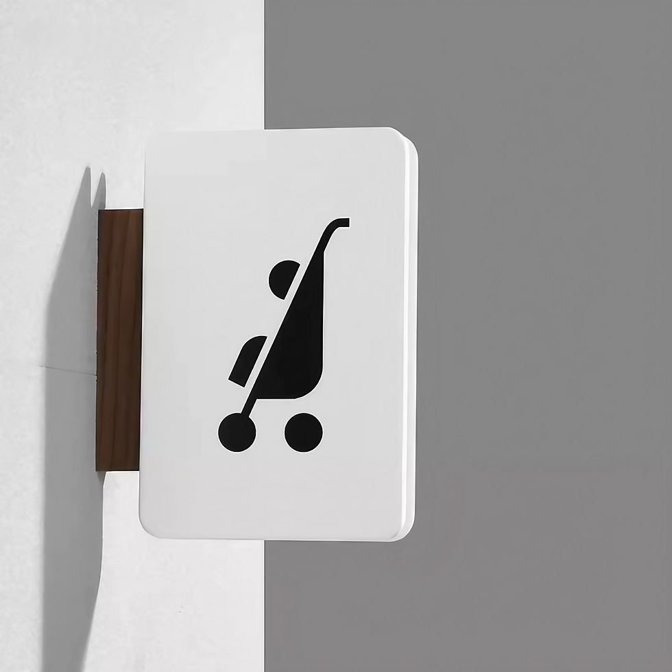 Thumbnail: Walnut Wood Toilet Sign