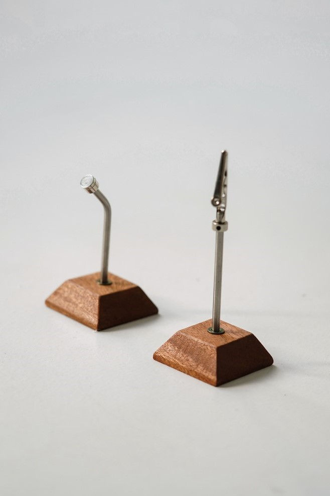 Thumbnail: Custom Sapele wood countertop price tag or memo clip
