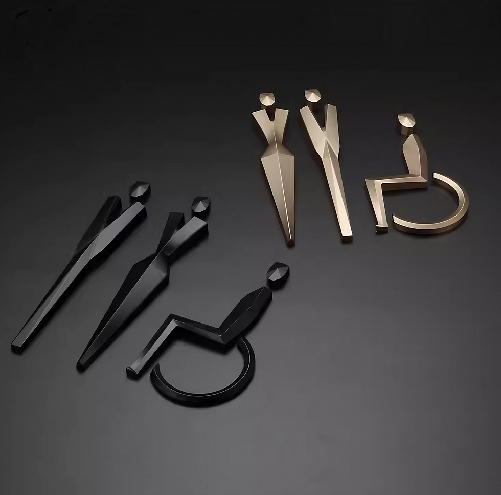 Thumbnail: Elegant Aluminum Restroom Sign