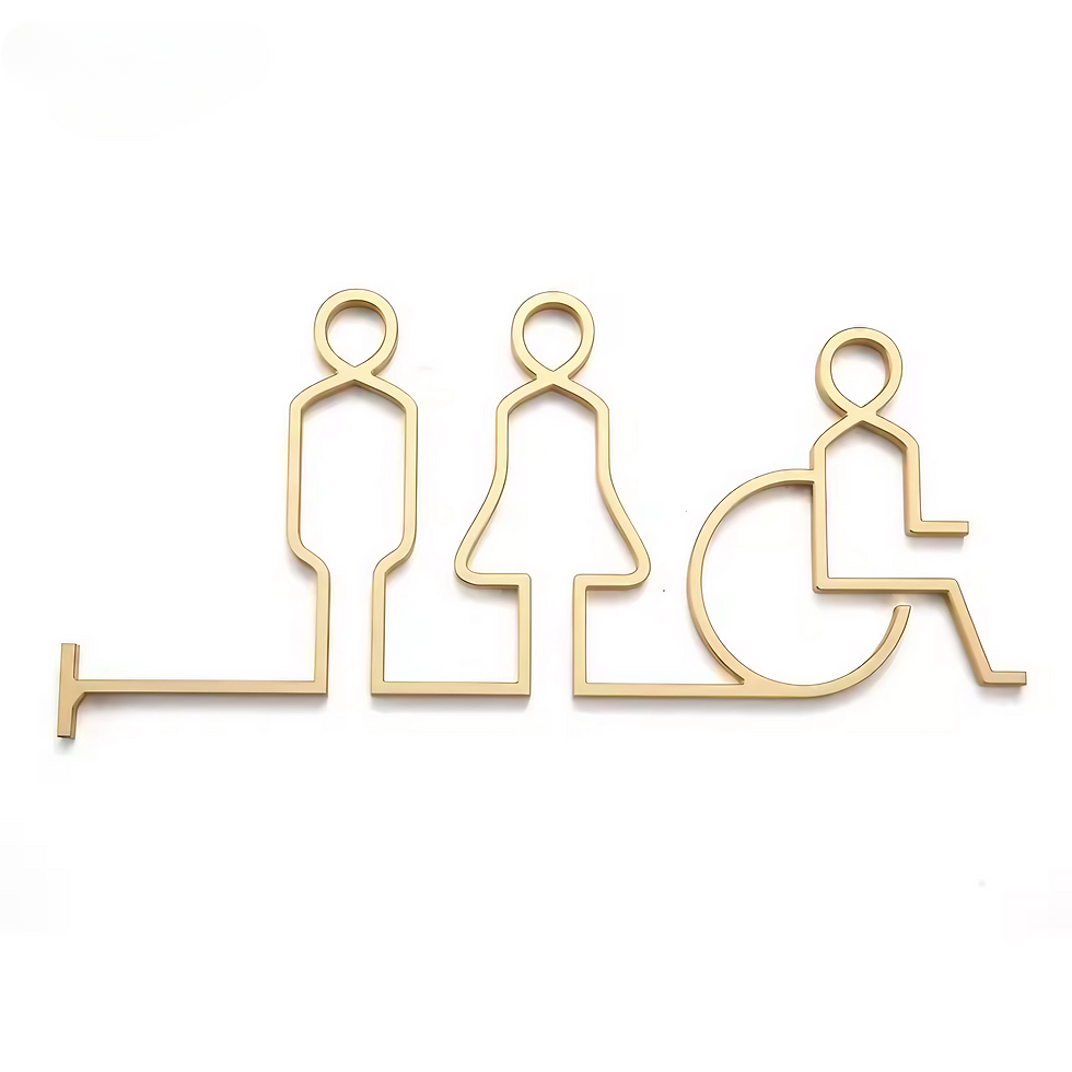 Thumbnail: Minimalism Aluminum Restroom Sign