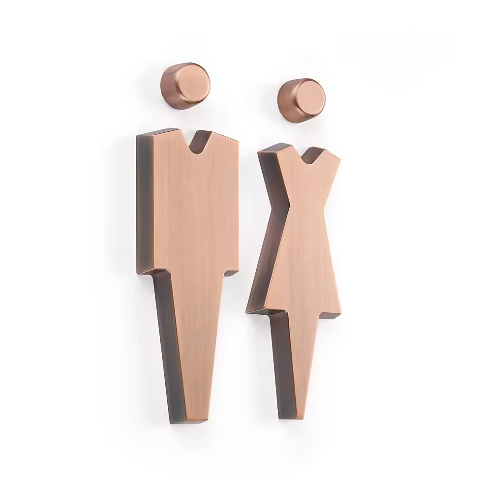 Thumbnail: High End Metal Restroom Sign