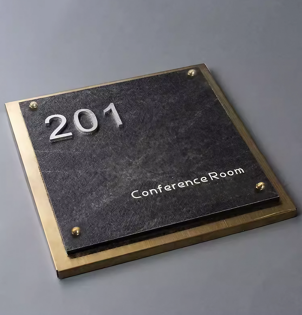 Thumbnail: Custom Stone Effect Toilet Sign