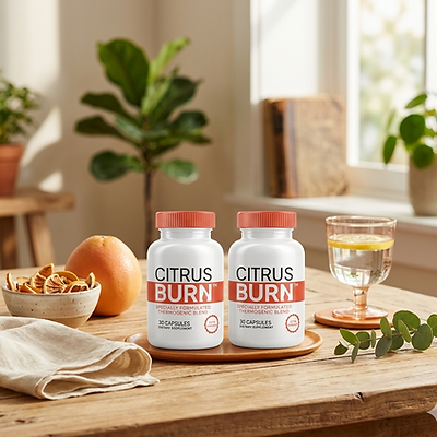 Supplements bottles of CitrusBurn weight management formula ready for official order