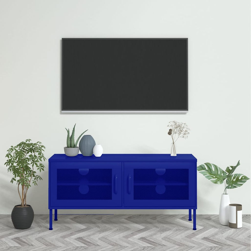 Прев'ю: vidaXL TV Stand TV Unit Sideboard Home TV Console Media Unit Cupboard Steel