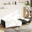Miniatura: vidaXL 2-Seater Sofa Bed Dark Green Velvet