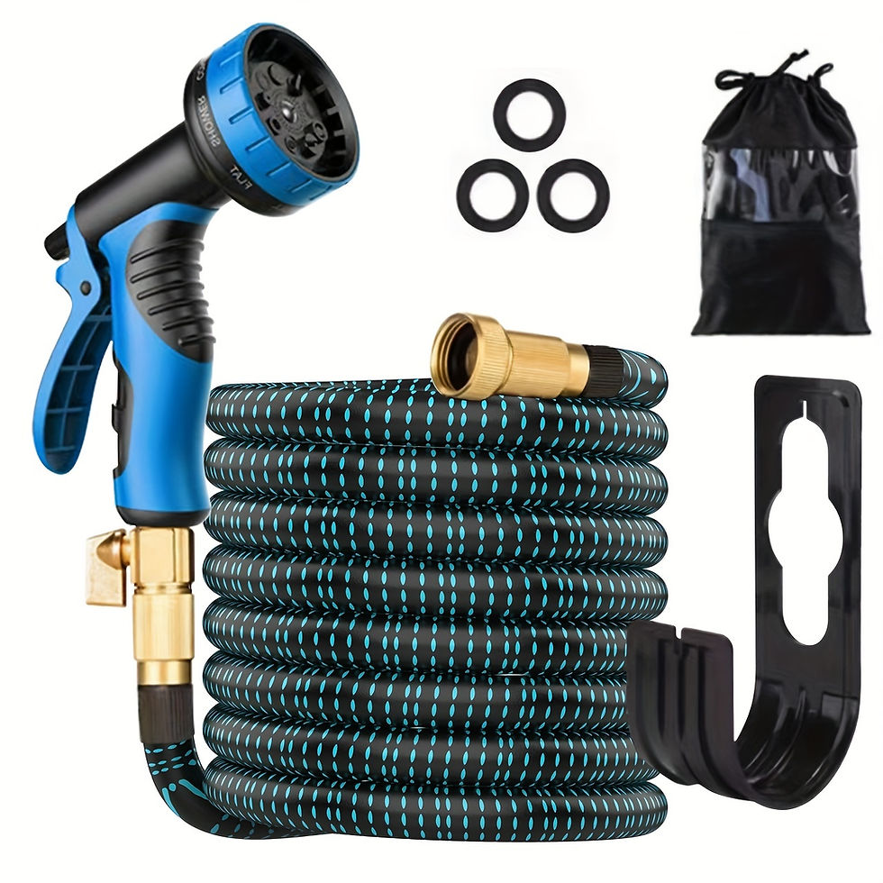 Thumbnail: （Optional25/50/75/100Feet）Garden Hose，With High Pressure Nozzle，Flexible