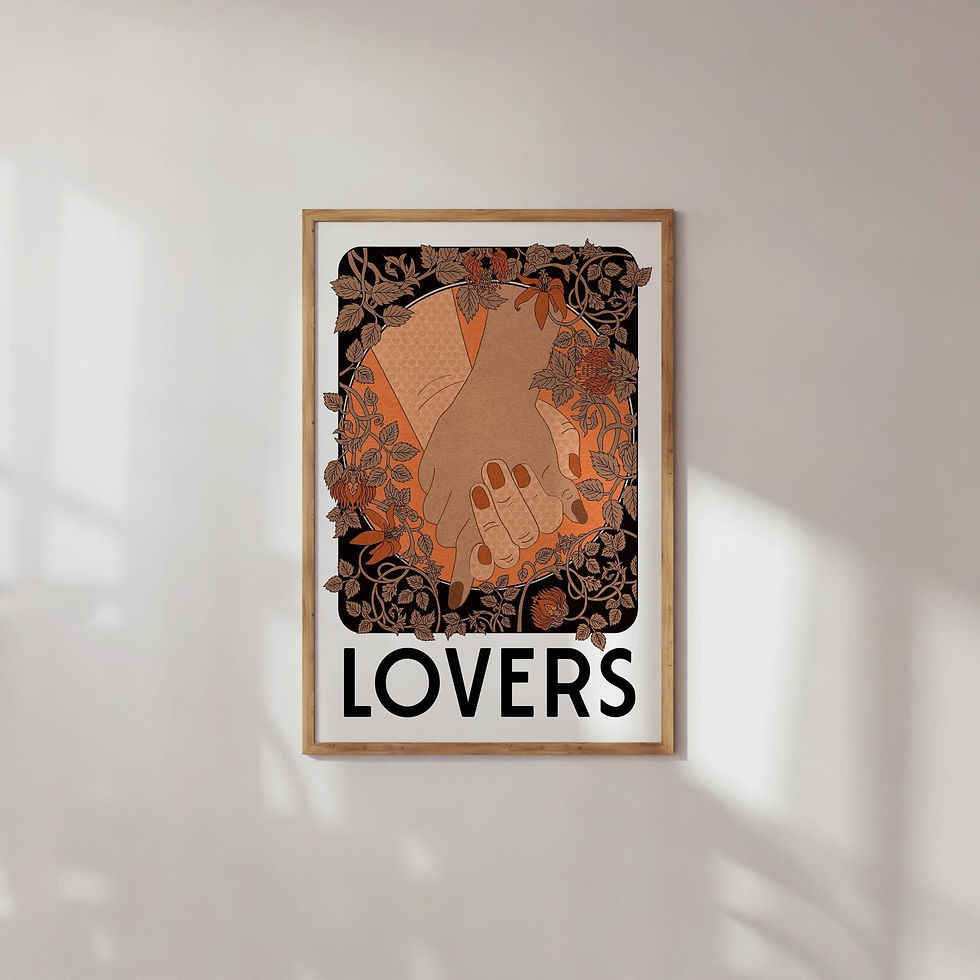 Thumbnail: 'Lovers' Art Print