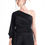 Thumbnail: LavaNera One Shoulder Black Jersey Viscose Blouse